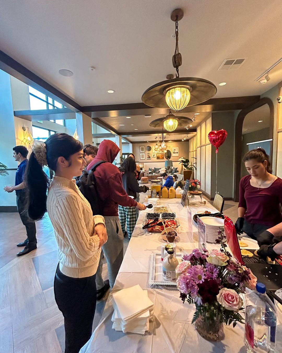 Heart waffles are always a hit \ud83e\uddc7\ud83d\udc95 Love our residents, and we love hosting events at NINE31!\n\n