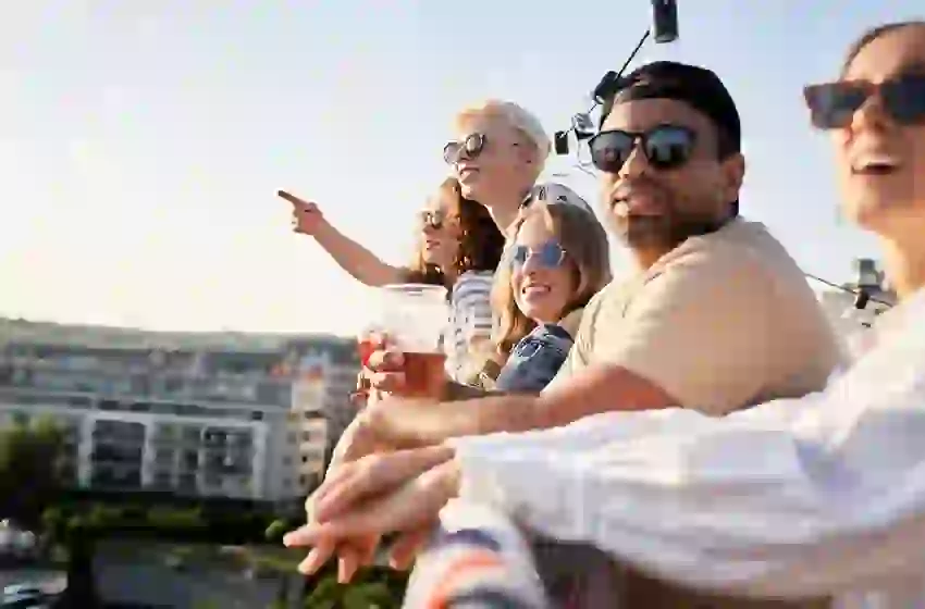 Take in the rooftop views