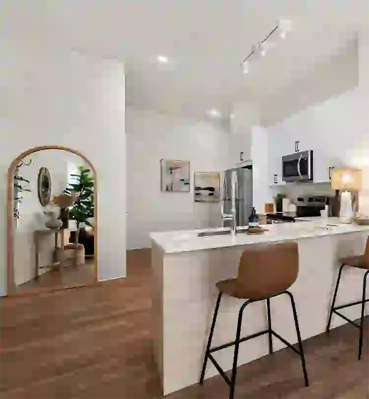 Bright, beautiful apartments with wood-style flooring
