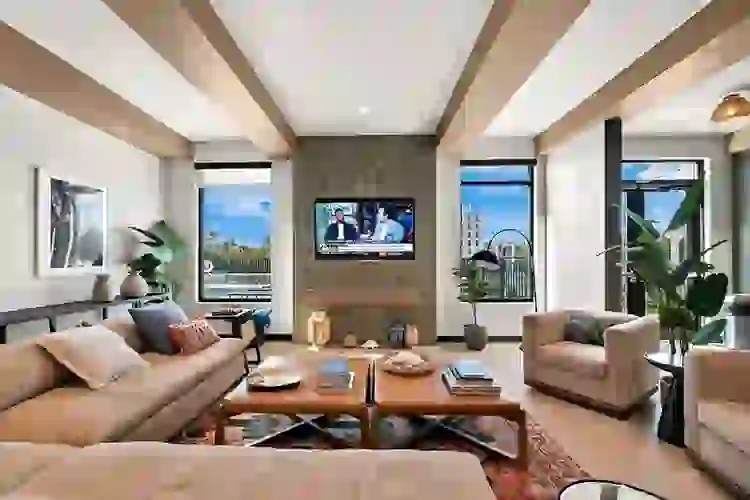 Catch a game or grab a space to study in the Clubroom with TV Lounge